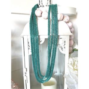 Crazy Train long loopty loo beaded necklace